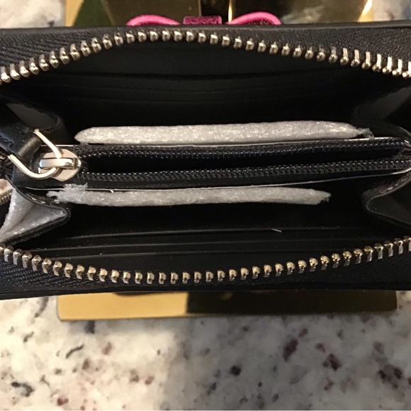 💝Host Pick💝Kate Spade NY Wrapping Party Small Zip Cardcase Black Multi NWT - Picture 5 of 6